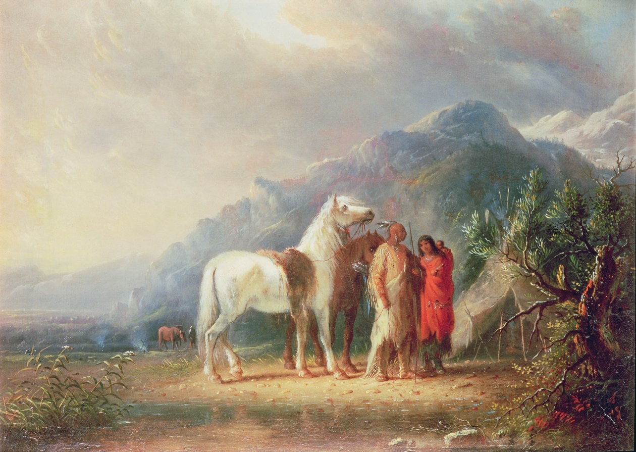 Sioux Camp Scene tekijältä Alfred Jacob Miller