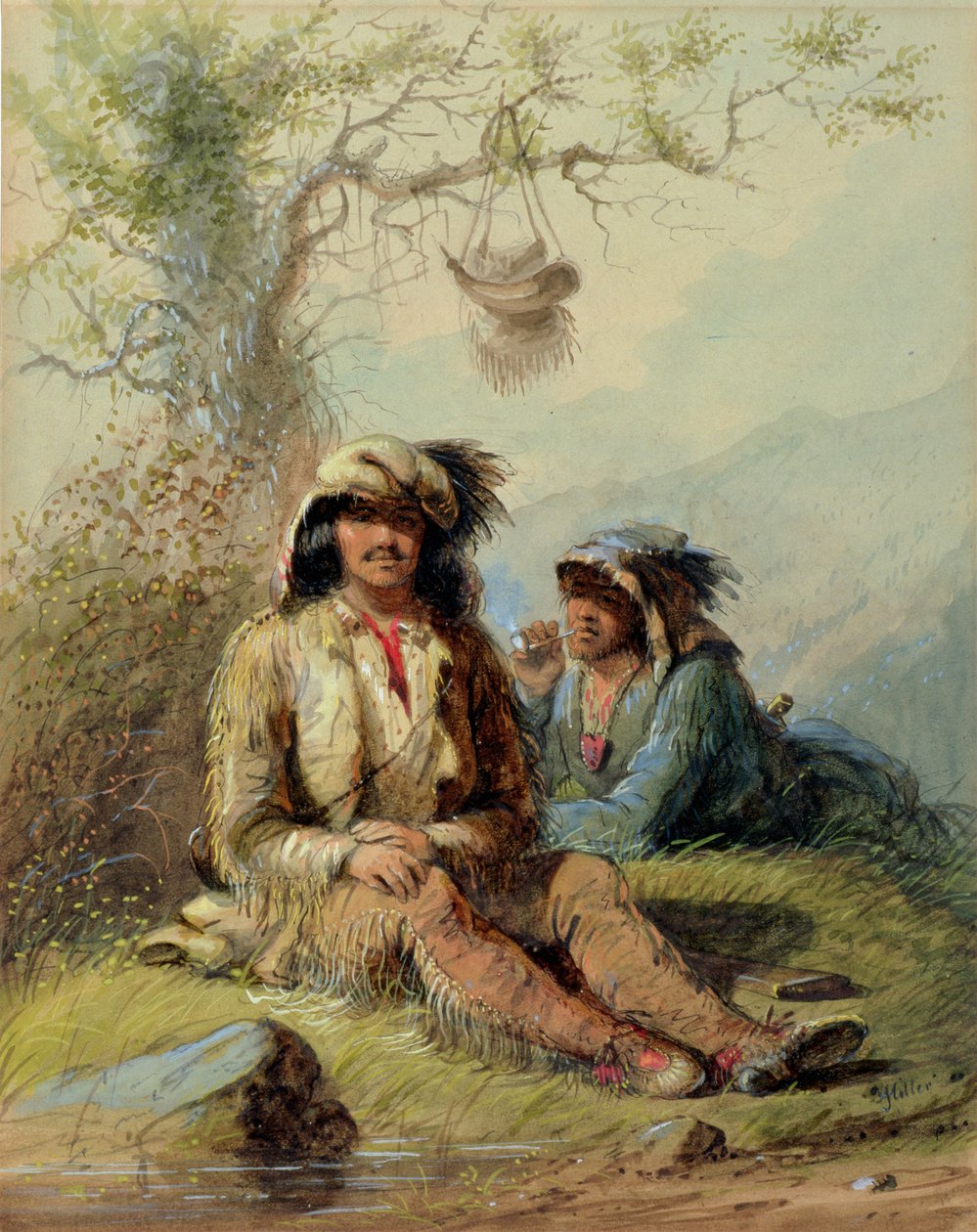 Trapparit, 1858 tekijältä Alfred Jacob Miller