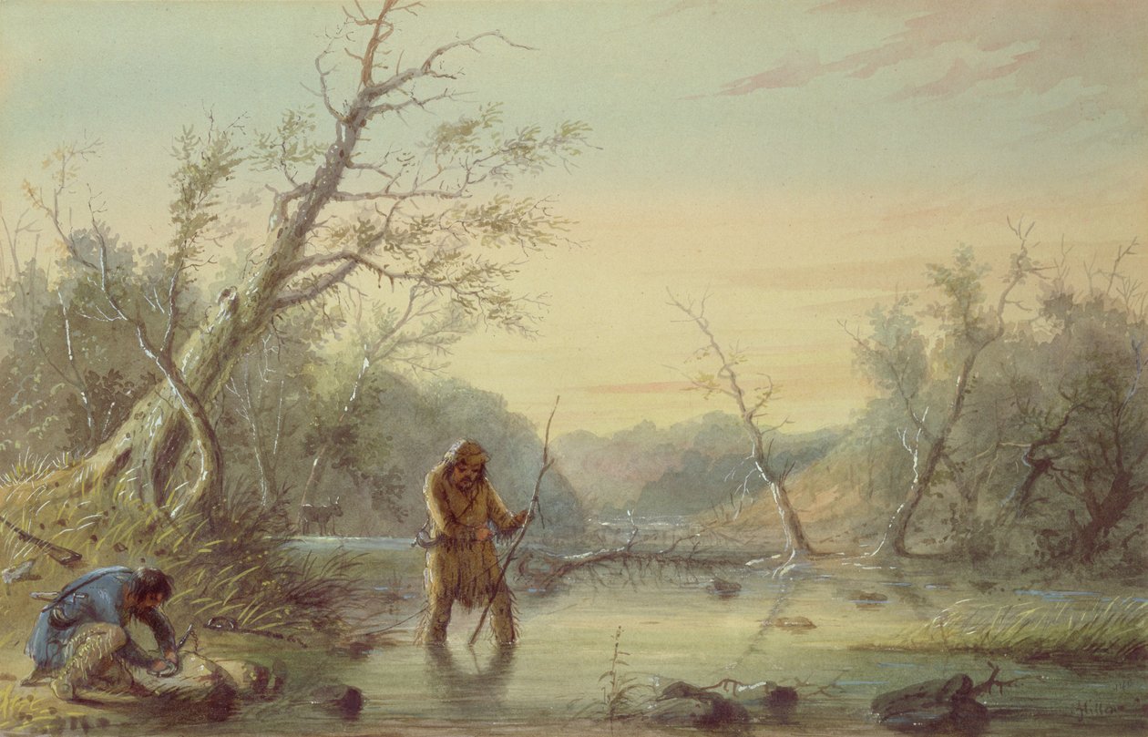 Majavan pyynti, 1858 tekijältä Alfred Jacob Miller