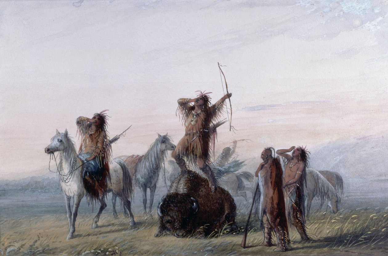 Riemuhuuto, 1837 tekijältä Alfred Jacob Miller