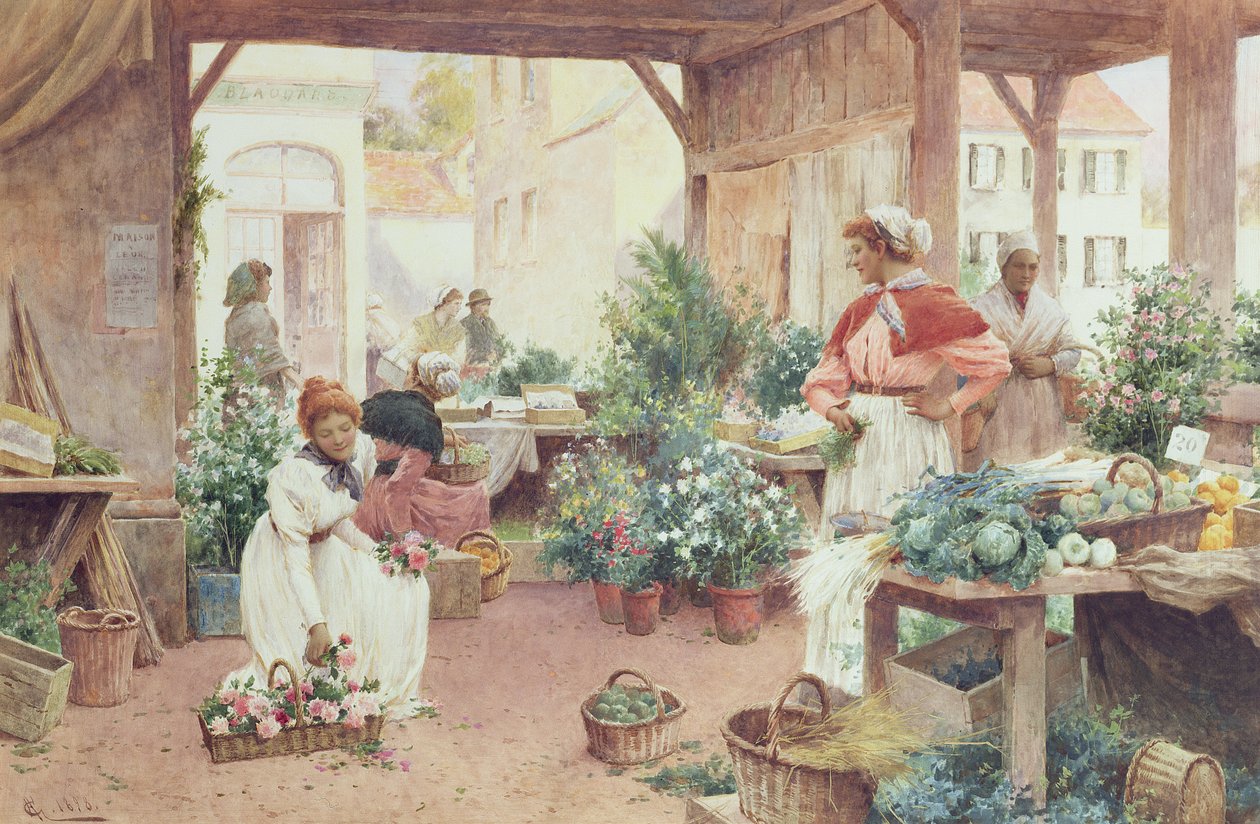 Early Morning Market, 1898 tekijältä Alfred, Jr. Glendening