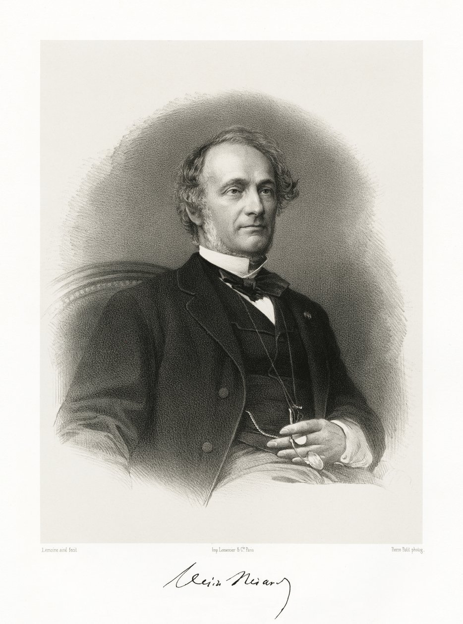 Jean Marie Napoleon Désiré Nisard, 1865-66 tekijältä Alfred Lemoine