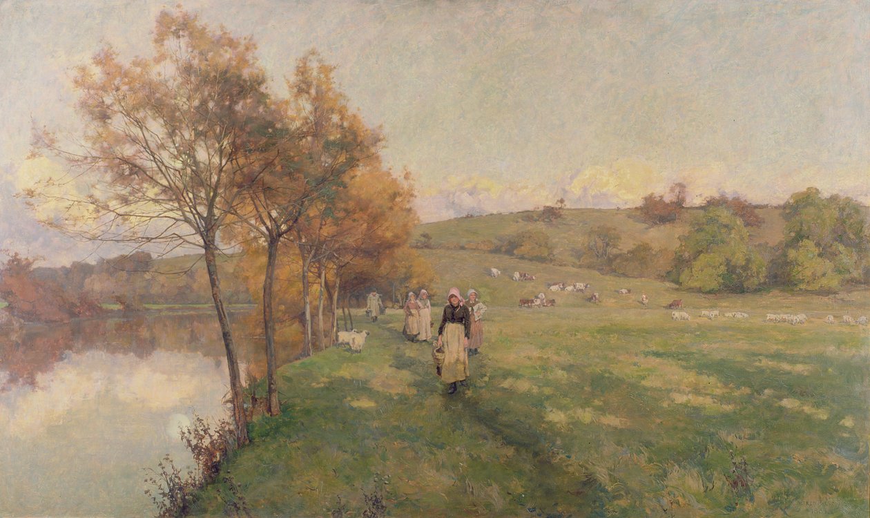 Niityt Avon-joen varrella tekijältä Alfred Parsons