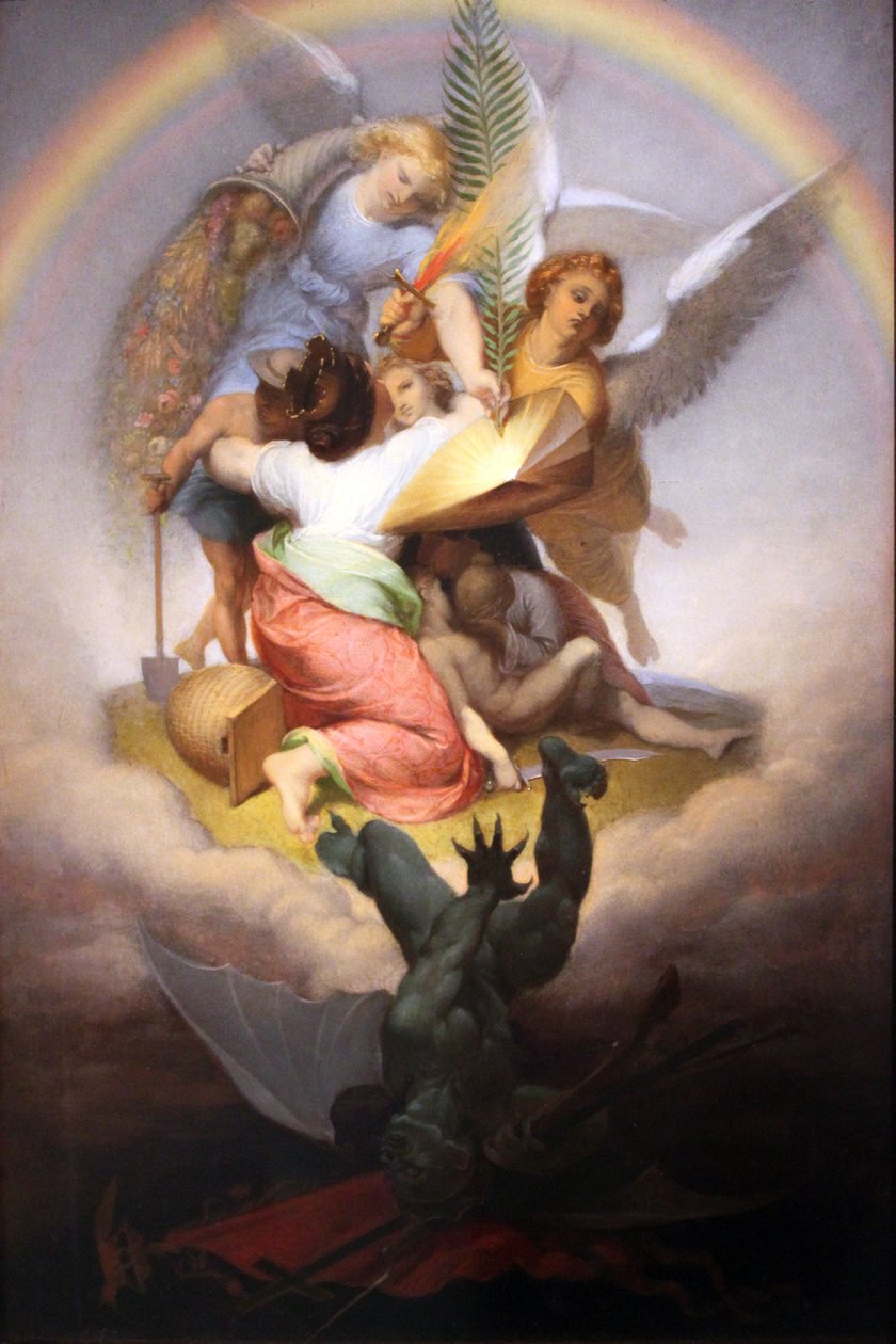Alegoria vuoden 1848 vallankumouksen tukahduttamisesta tekijältä Alfred Rethel
