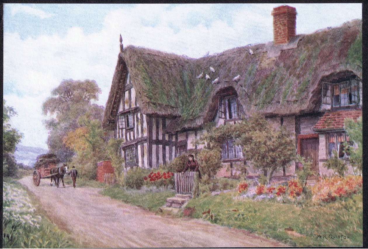 Great Comberton, Worcester, julkaisusta The Cottages and the Village Life of Rural England, Dent & Sons Limited, 1912. tekijältä Alfred Robert Quinton