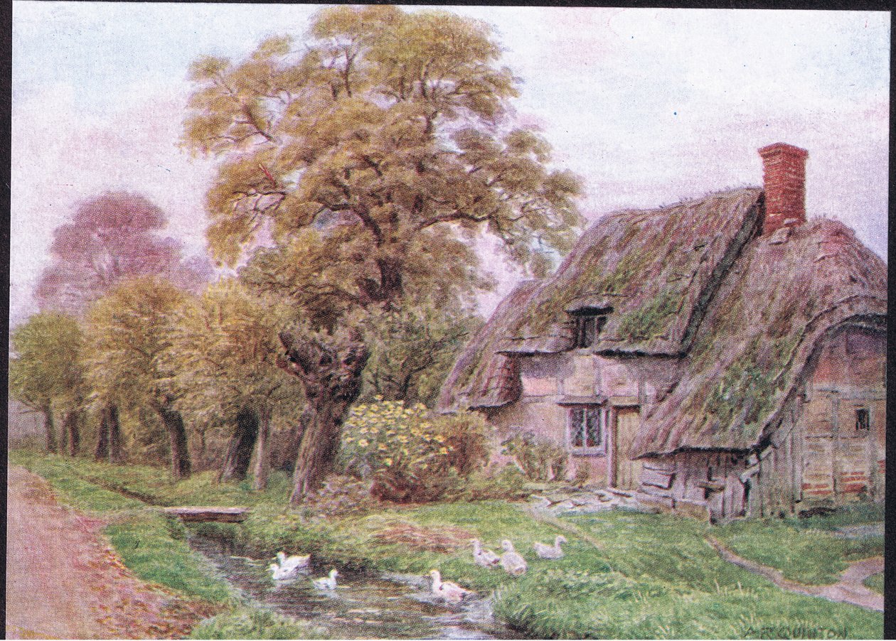 The Brook, Steventon, julkaisusta The Cottages and the Village Life of Rural England, Dent & Sons Limited, 1912. tekijältä Alfred Robert Quinton