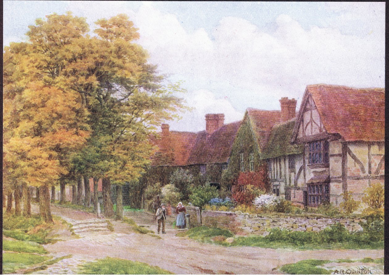 The Priory, Steventon, Berkshire, julkaisusta The Cottages and the Village Life of Rural England, Dent & Sons Limited, 1912. tekijältä Alfred Robert Quinton
