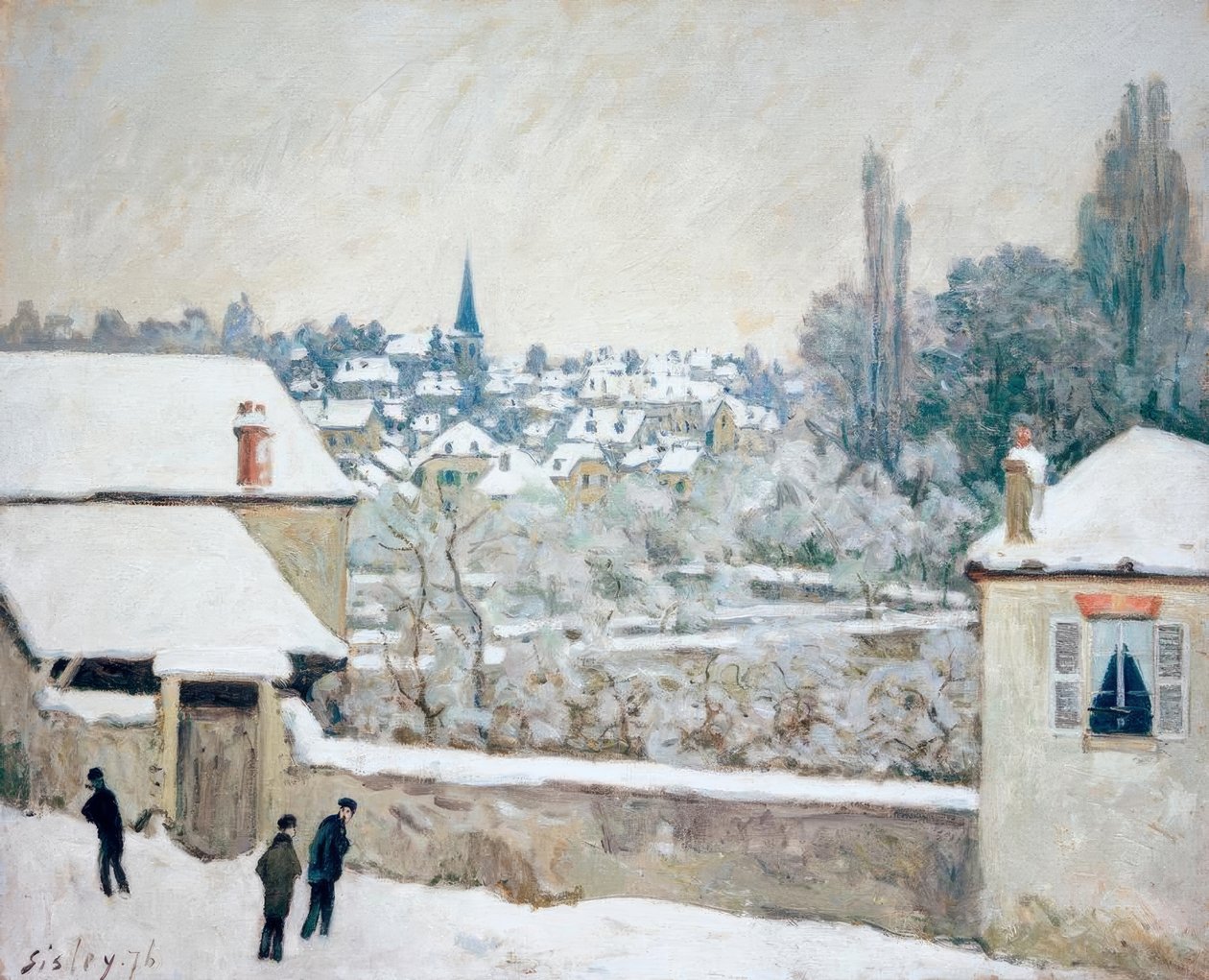 Alfred Sisley, Winter in Louveciennes tekijältä Alfred Sisley