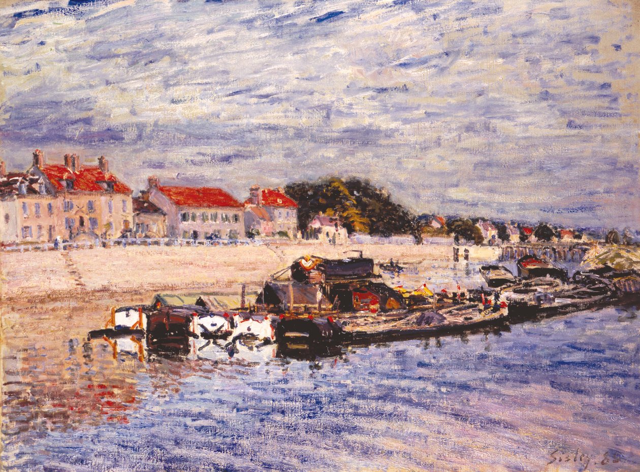 Proomut Loingilla Saint-Mammèsissa tekijältä Alfred Sisley