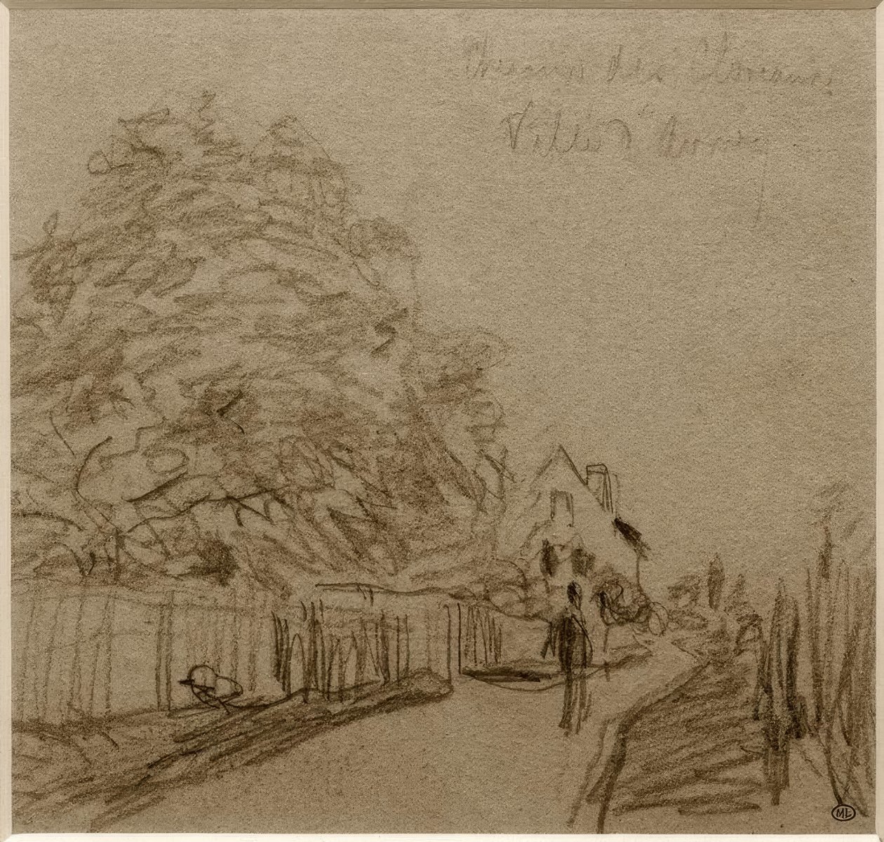 Chemin des Closeaux à Ville dAvray tekijältä Alfred Sisley