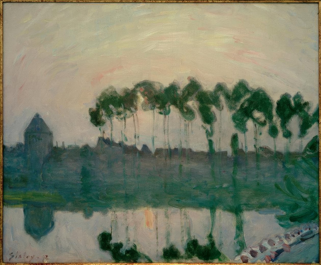 Coucher du soleil près de Moret tekijältä Alfred Sisley
