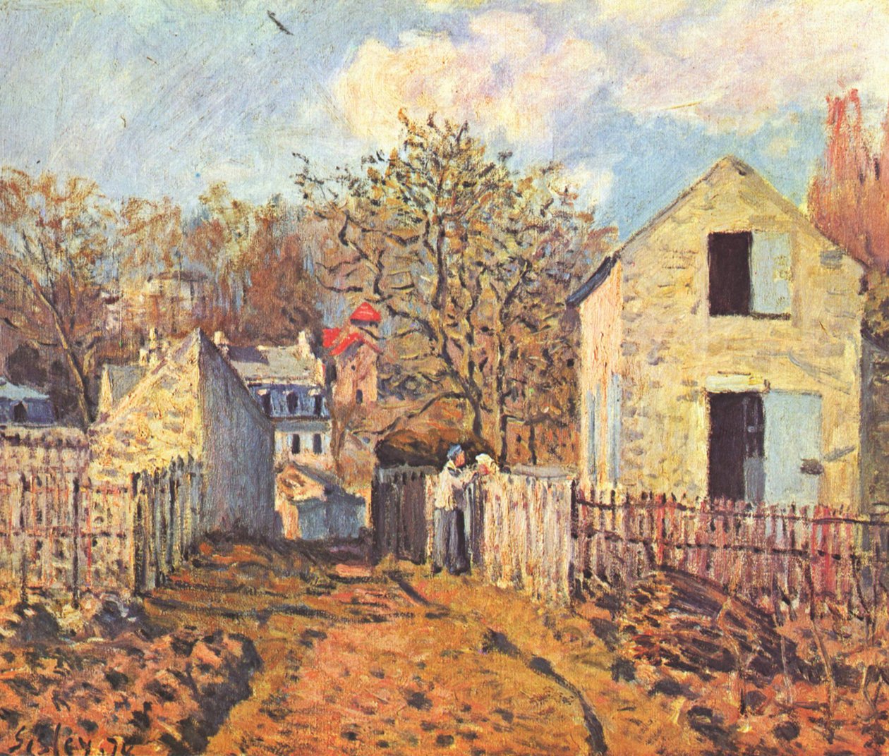 Dorf von Voisins tekijältä Alfred Sisley