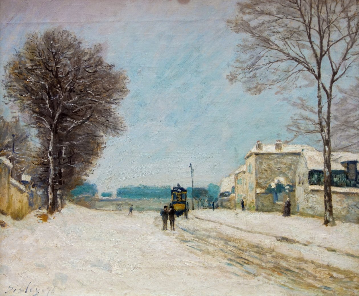 En Hiver, effet de neige au Palais des Beaux-Arts de Lille. tekijältä Alfred Sisley