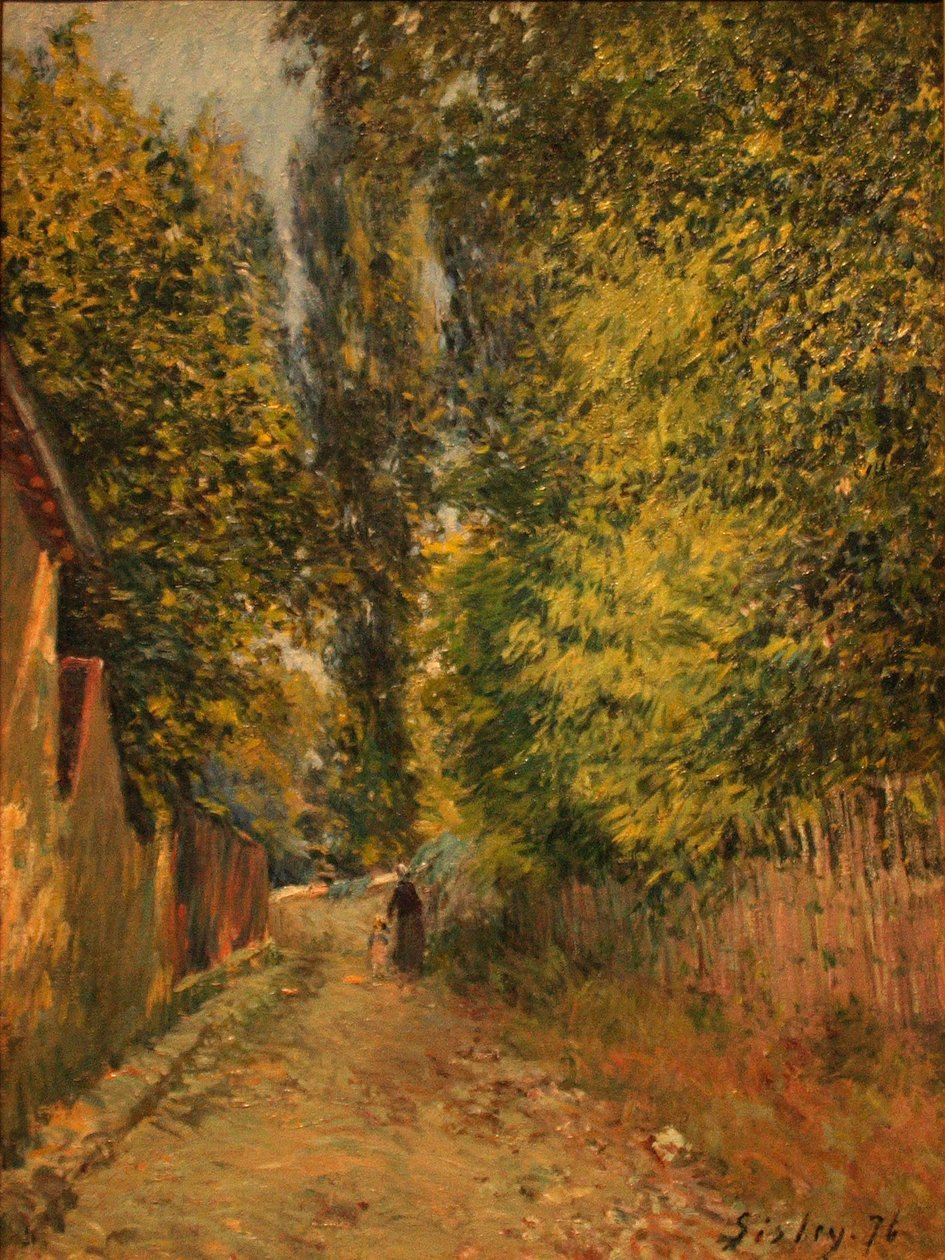 Louveciennesin ympäristö tekijältä Alfred Sisley