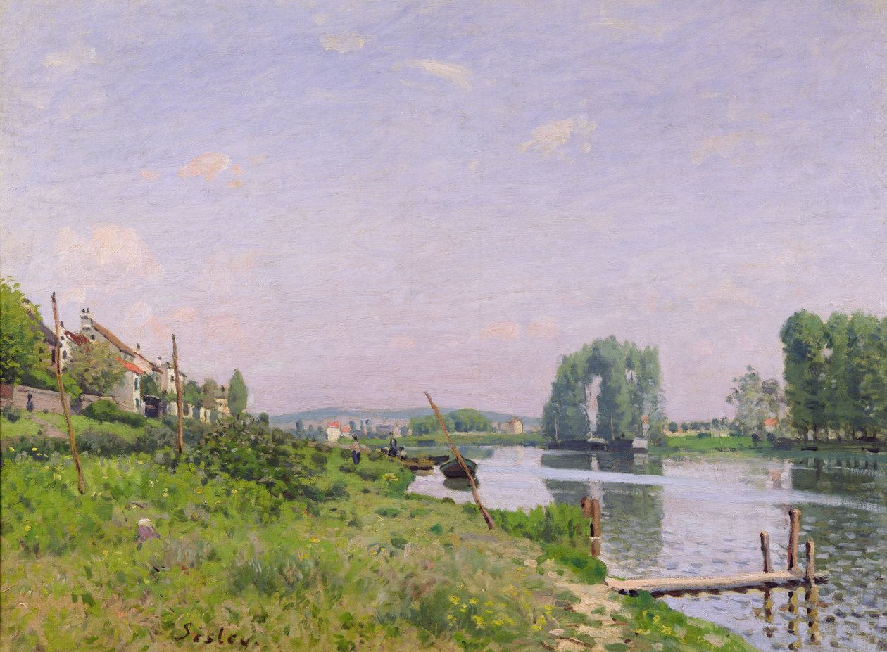 Ile Saint-Denis, 1872 tekijältä Alfred Sisley