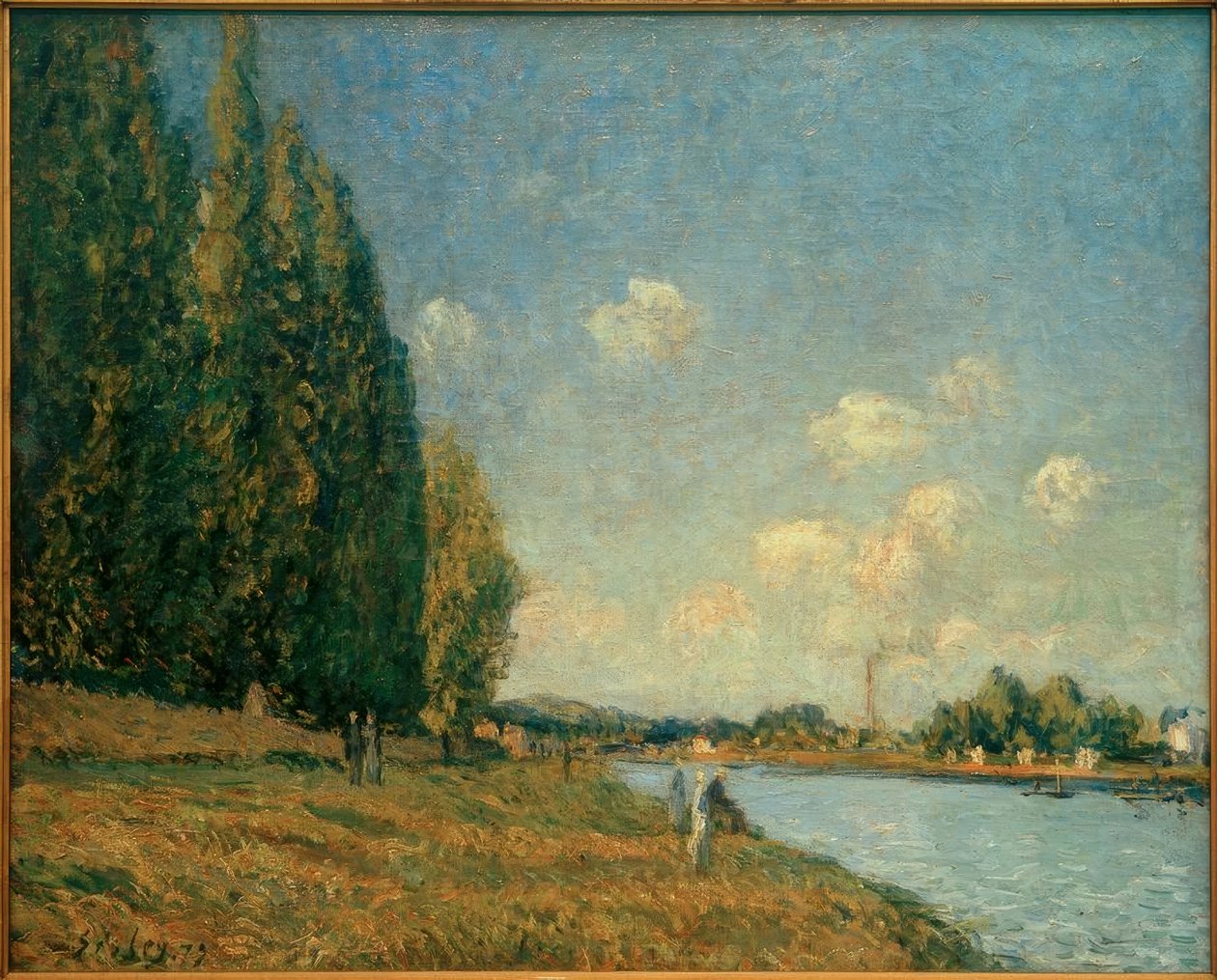 La Seine à Billancourt tekijältä Alfred Sisley