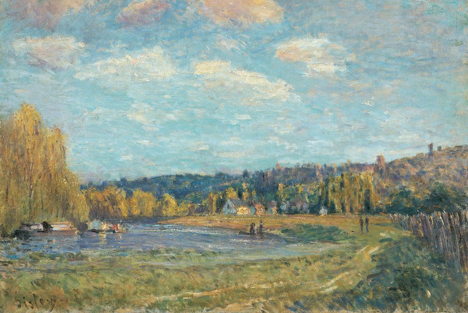 La Seine ja Saint-Cloud tekijältä Alfred Sisley