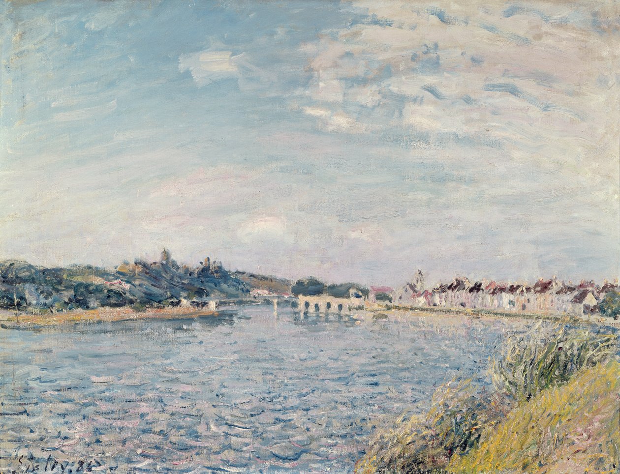 Maisema, 1888 tekijältä Alfred Sisley