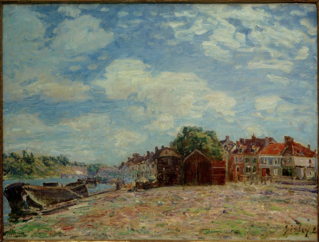 Le Loing à Saint-Mammès tekijältä Alfred Sisley
