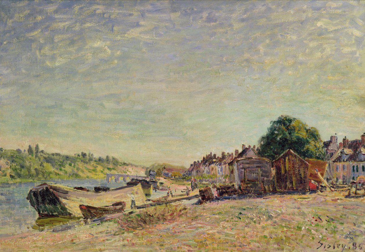 Saint-Mammesin leijonametsä, 1885 tekijältä Alfred Sisley