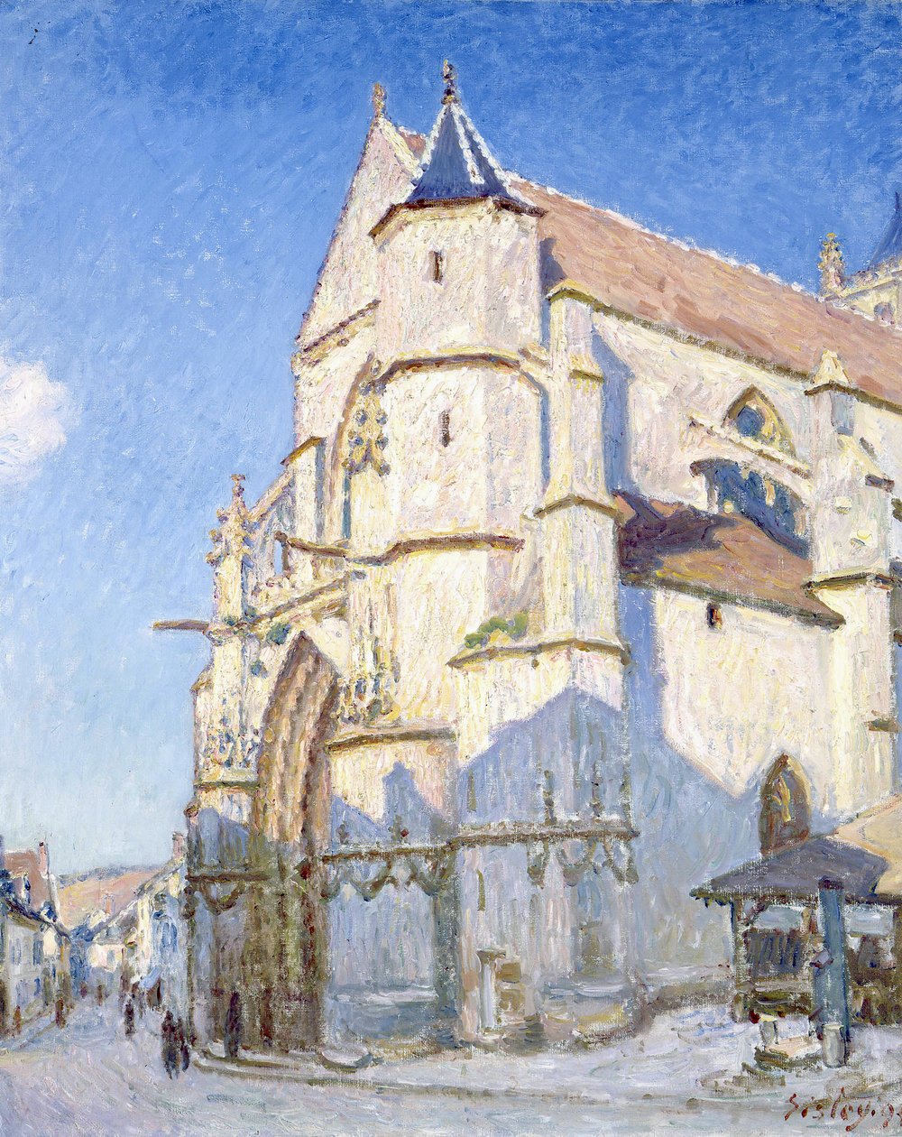 Léglise à Moret tekijältä Alfred Sisley