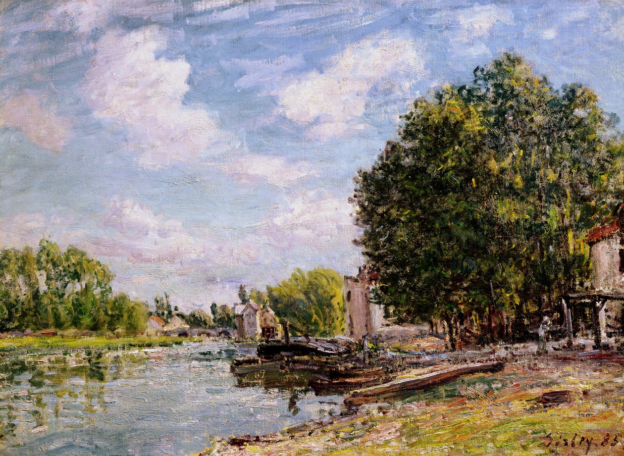 Moret-sur-Loing, 1885 tekijältä Alfred Sisley