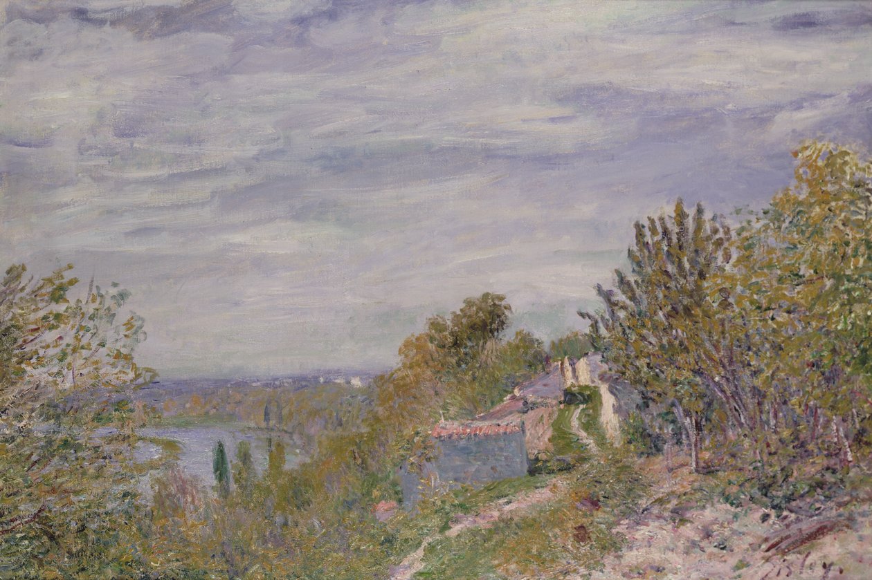 Path in the Gardens of By, May Morning, n. 1891 tekijältä Alfred Sisley