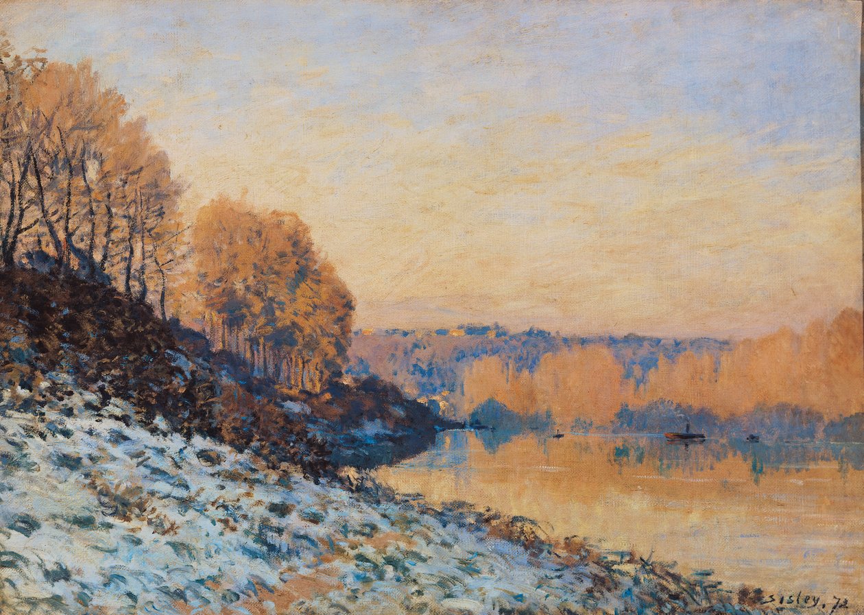 Port-Marly, White Frost, 1872 tekijältä Alfred Sisley
