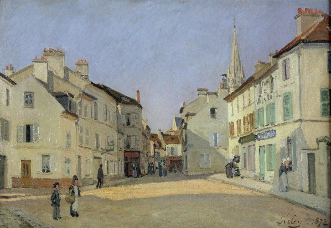 Rue de la Chaussee Argenteuilissa, 1872 tekijältä Alfred Sisley