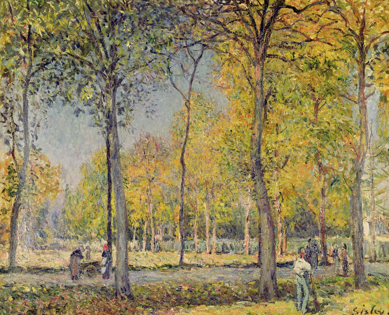 Bois de Boulogne tekijältä Alfred Sisley