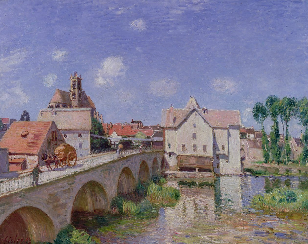 Moretin silta, 1893 tekijältä Alfred Sisley