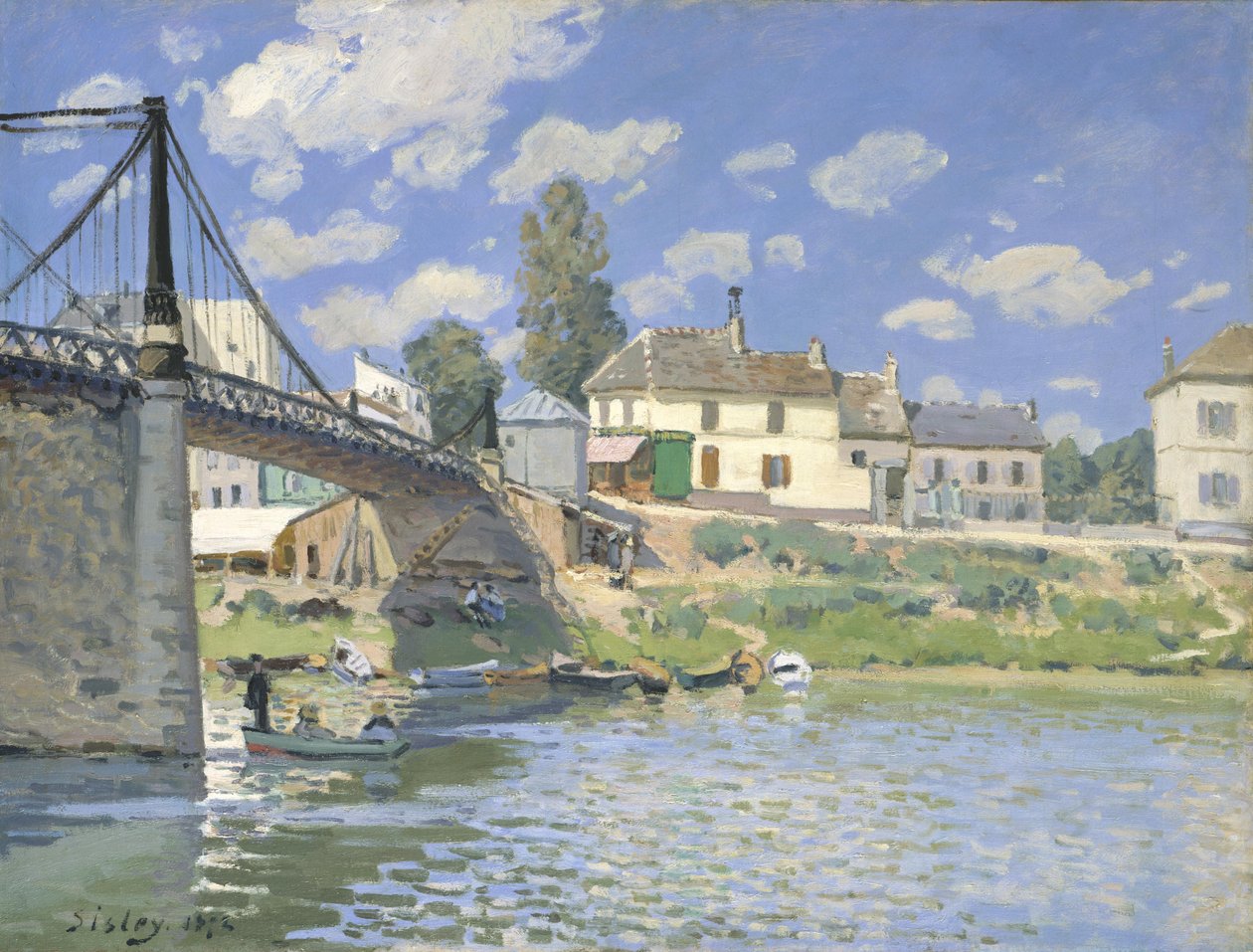 Villeneuve-la-Garennen silta tekijältä Alfred Sisley