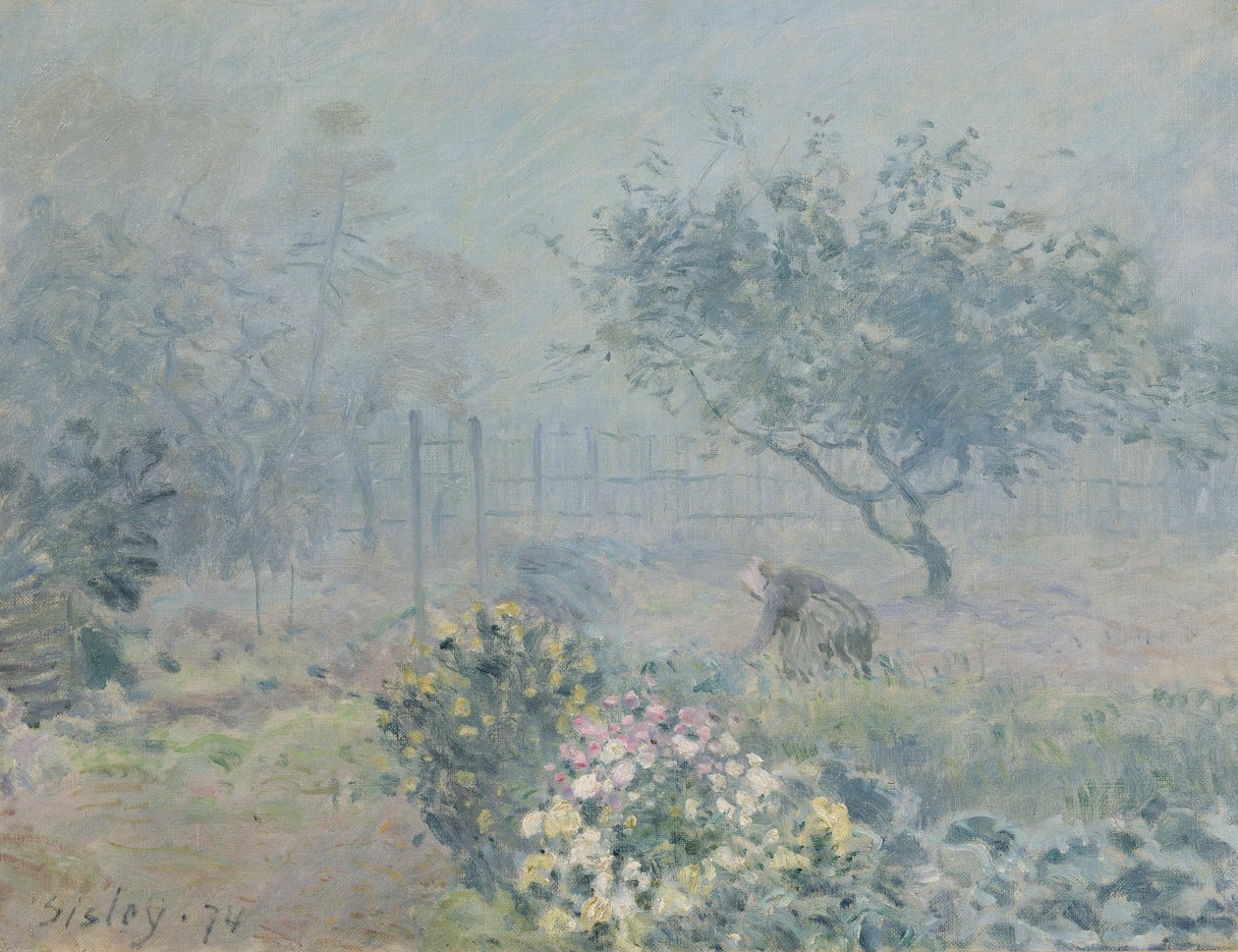 Sumu, Voisins, 1874 tekijältä Alfred Sisley