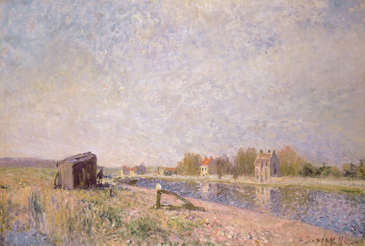 Loing Saint-Mammesissa, 1884 tekijältä Alfred Sisley
