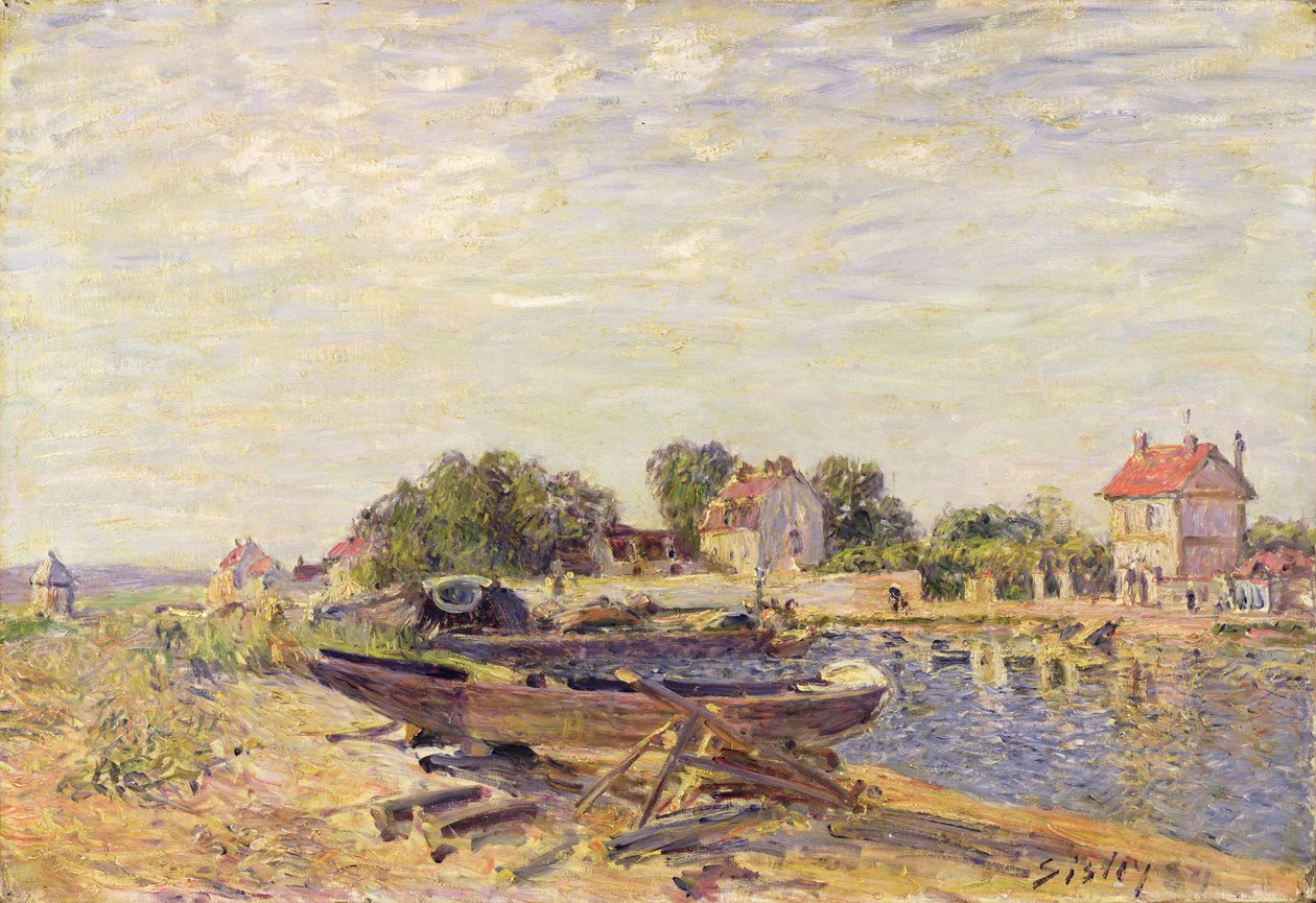 Loing Saint-Mammesissa, 1885 tekijältä Alfred Sisley