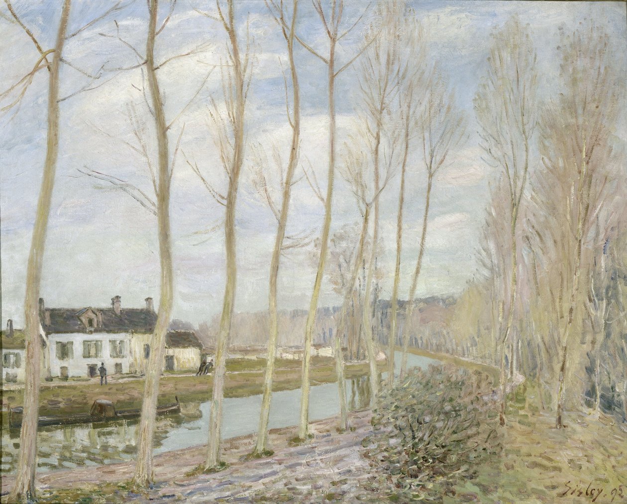 Loingsin kanava tekijältä Alfred Sisley