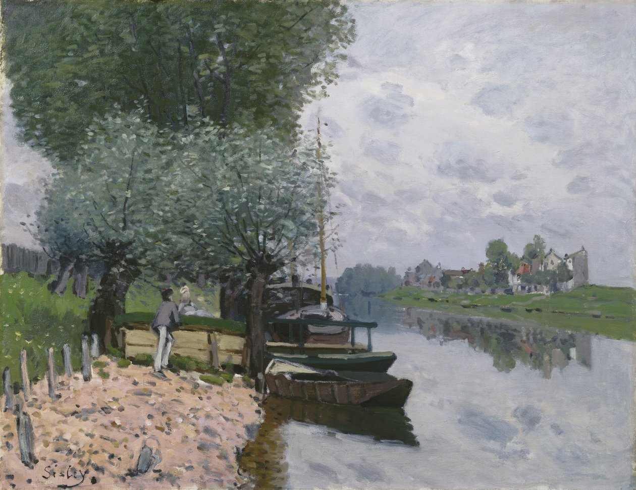 Seine Bougivalissa, 1872 tekijältä Alfred Sisley