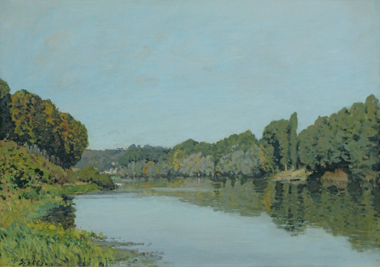 Seine Bougivalissa, 1873 tekijältä Alfred Sisley