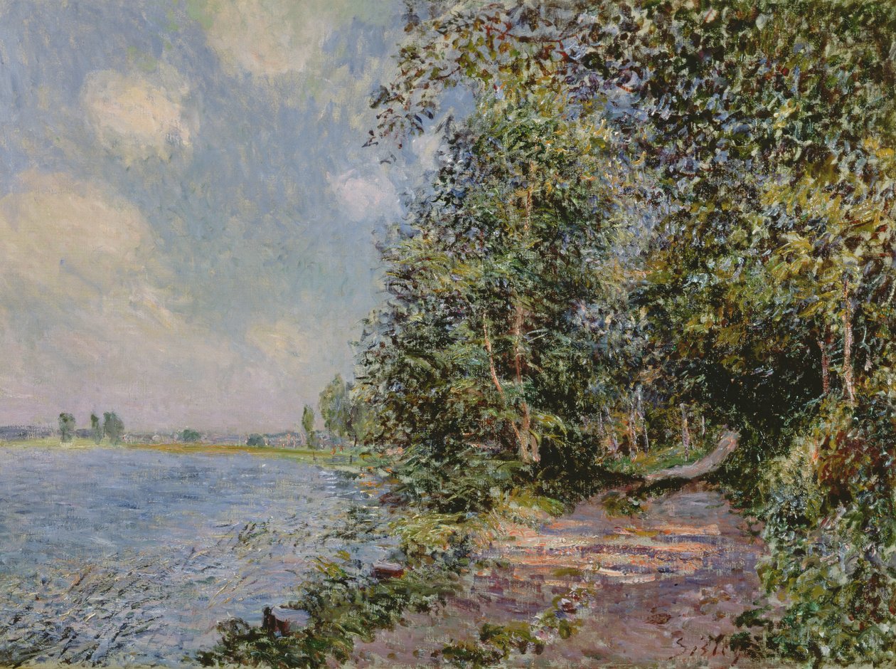 Veneux, elokuun iltapäivä, 1881 tekijältä Alfred Sisley