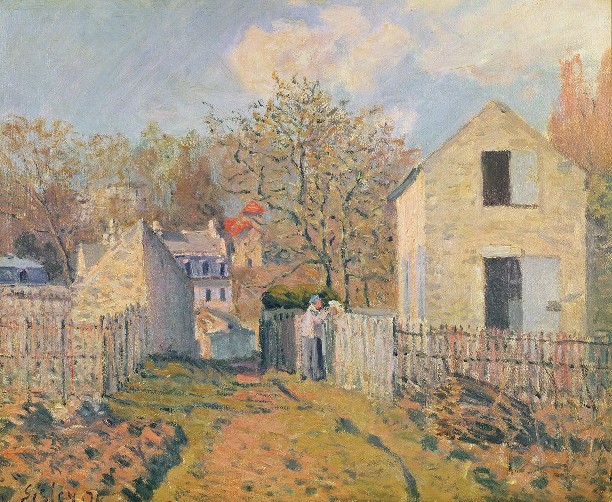 Voisinsin kylä, 1872 tekijältä Alfred Sisley
