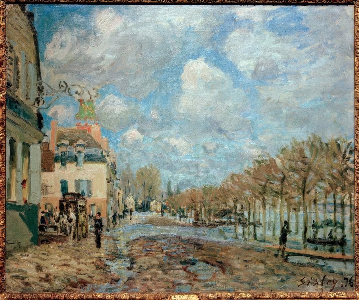 Überschwemmung Port-Marlyssa tekijältä Alfred Sisley