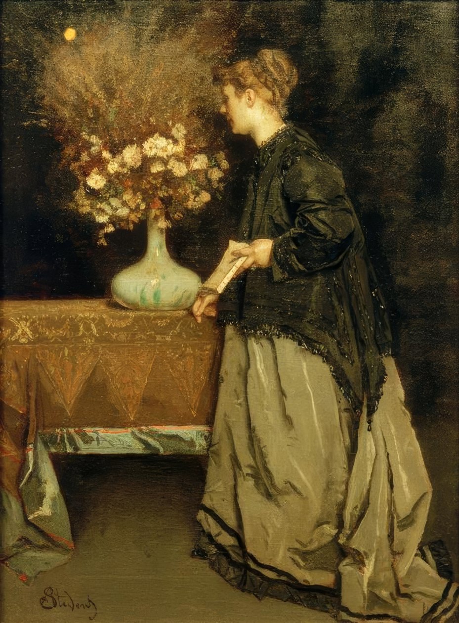 A. Stevens, Herbstblumen tekijältä Alfred Emile Stevens