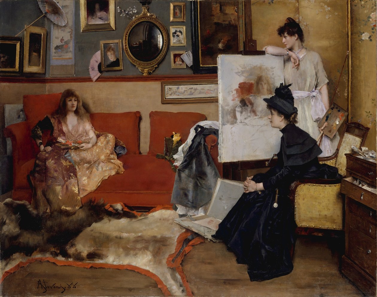 Olen Studio tekijältä Alfred Emile Stevens
