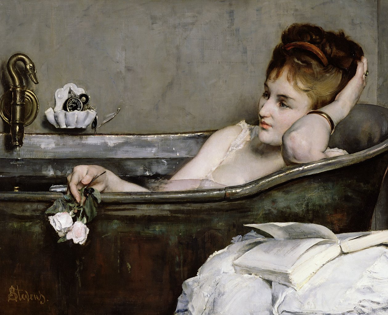 The Bath, noin 1867 tekijältä Alfred Emile Stevens