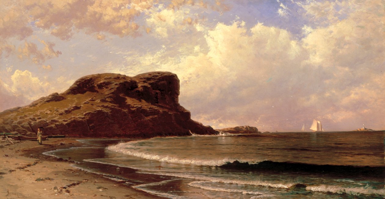 Castle Rock, Nahant, Massachusetts tekijältä Alfred Thompson Bricher
