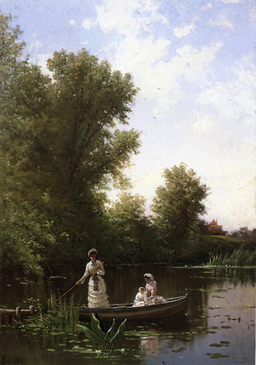 Veneily iltapäivällä tekijältä Alfred Thompson Bricher