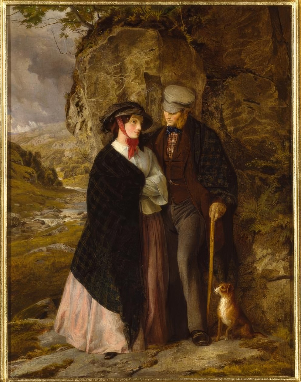 A.W.Cooper, Sateinen päivä / Gemälde, 1858–59 tekijältä Alfred W. Cooper