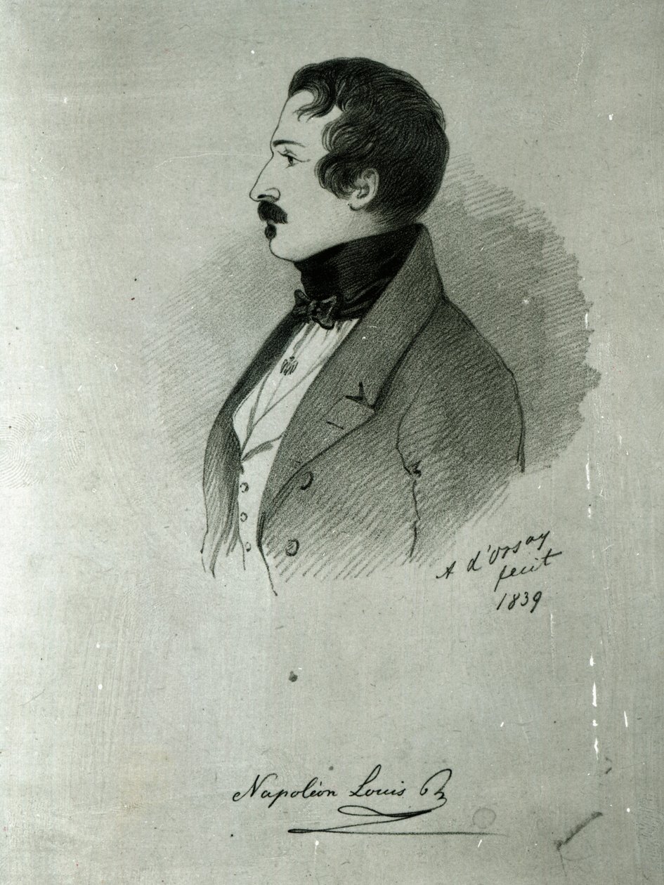 Napoleon III:n (1808-73) muotokuva nuorena, 1839 tekijältä Alfred d