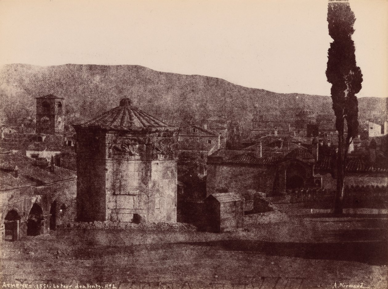 La Tour des Vents, Athenes (Tuulten torni, Ateena),1851 (kuva) tekijältä Alfred Nicolas Normand