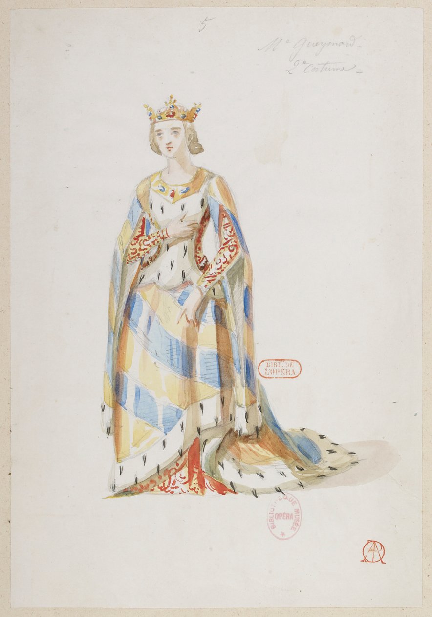 Halévy - La magicienne - pukumallit Alfred Albert - 05. Mme Gueymard, 2. puku tekijältä Alfred Albert